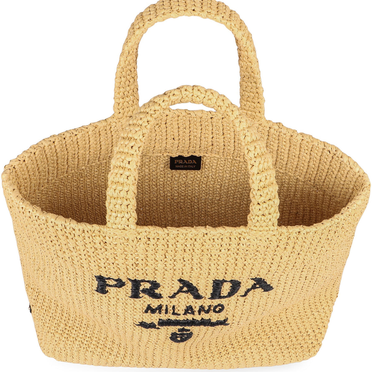 PRADA Crochet Tote Handbag 40x34x16 cm