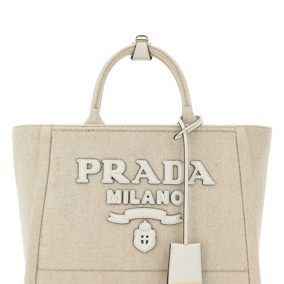PRADA Canvas Shopping Handbag