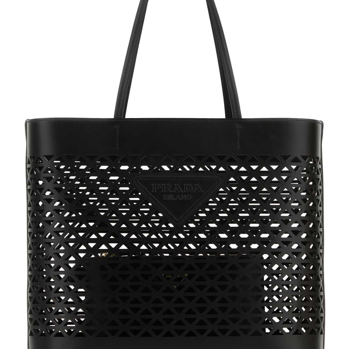 PRADA Leather Shopping Handbag - FW25 Collection