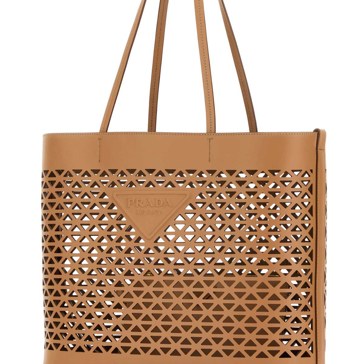 PRADA Leather Shopping Handbag