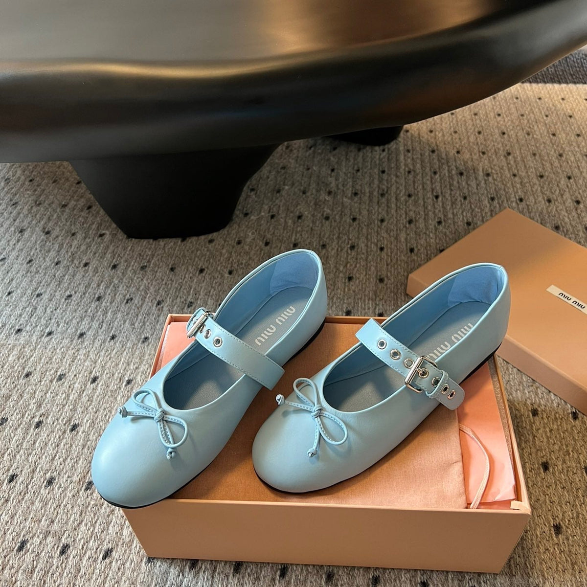 MIU M BALLERINA FLATS