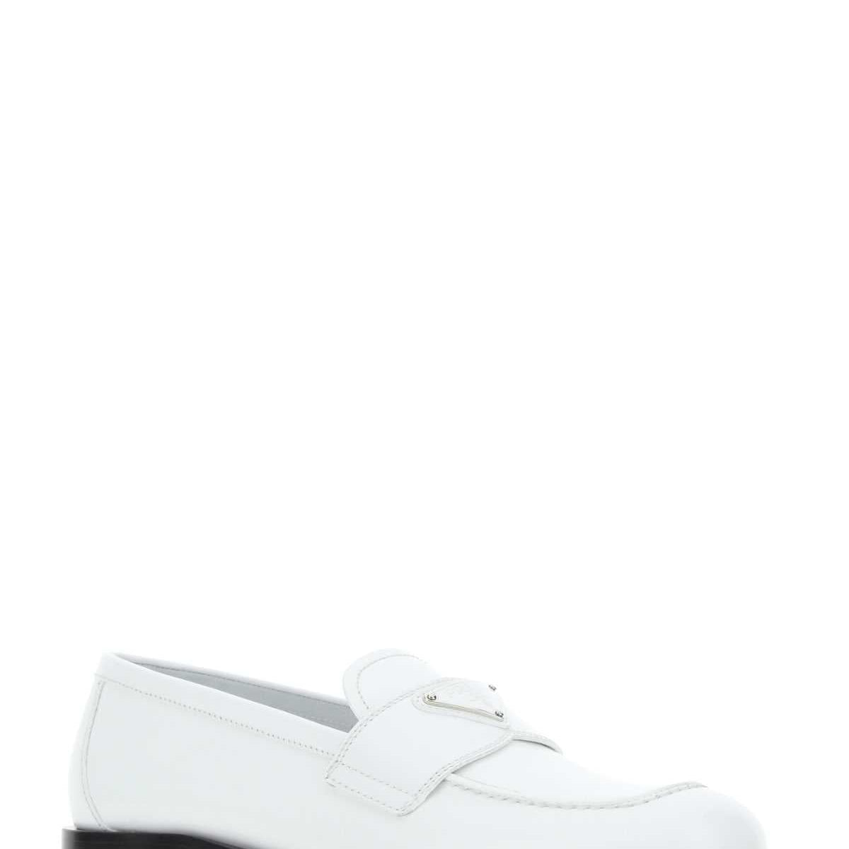 PRADA Leather Loafers for Women - FW25 Collection
