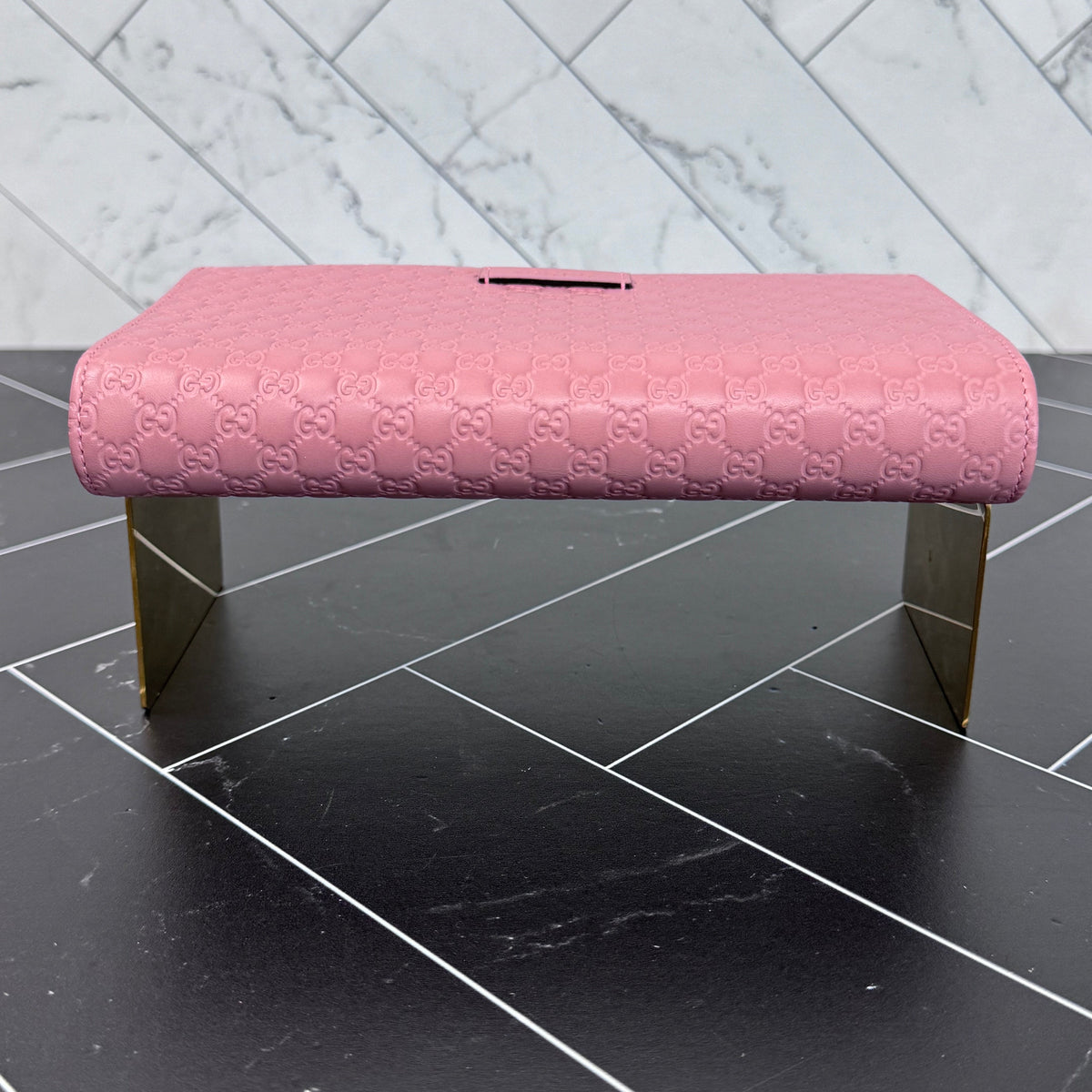 Gucci Pink Microguccissima Wallet on a Chain
