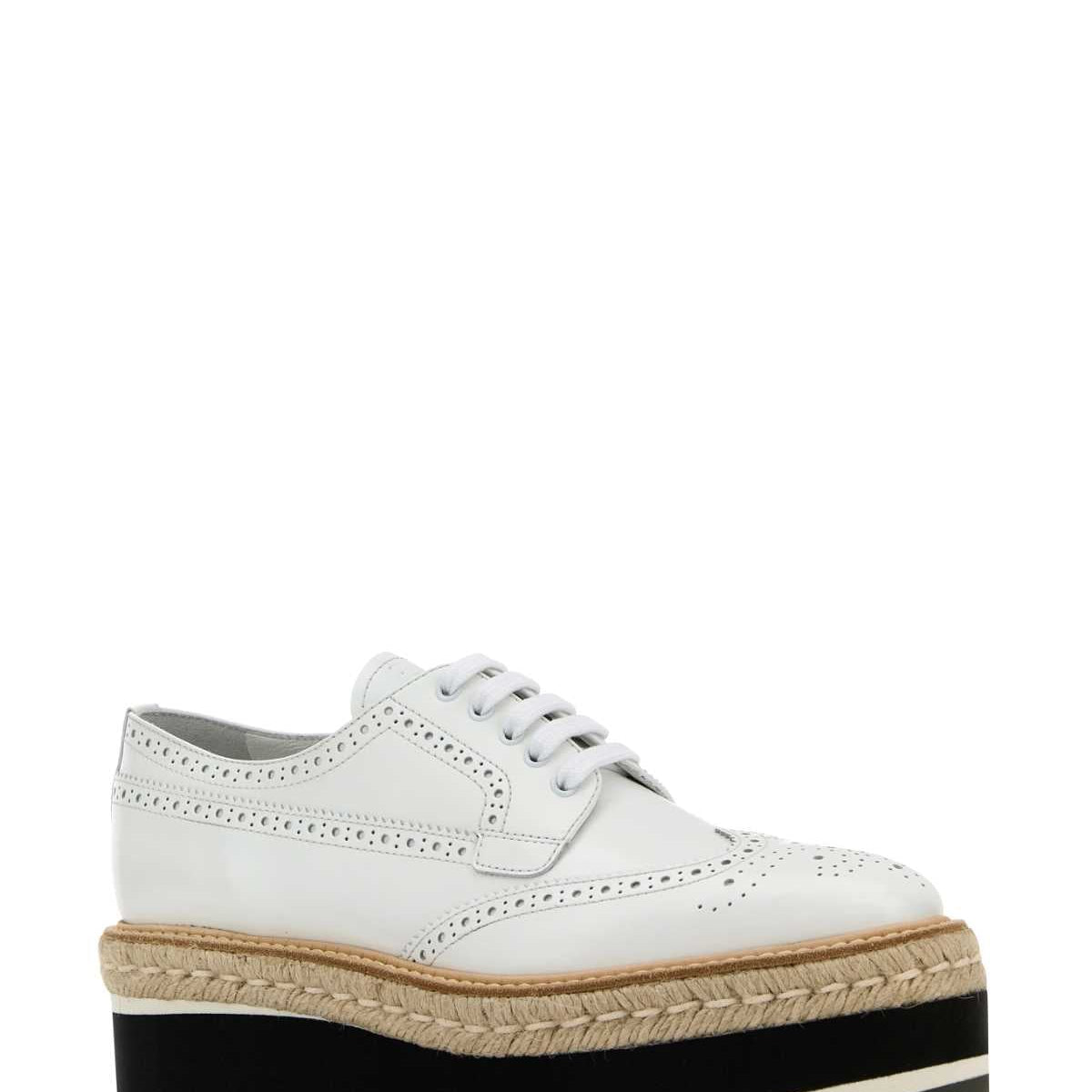PRADA Women's Leather Lace-Up Sneakers