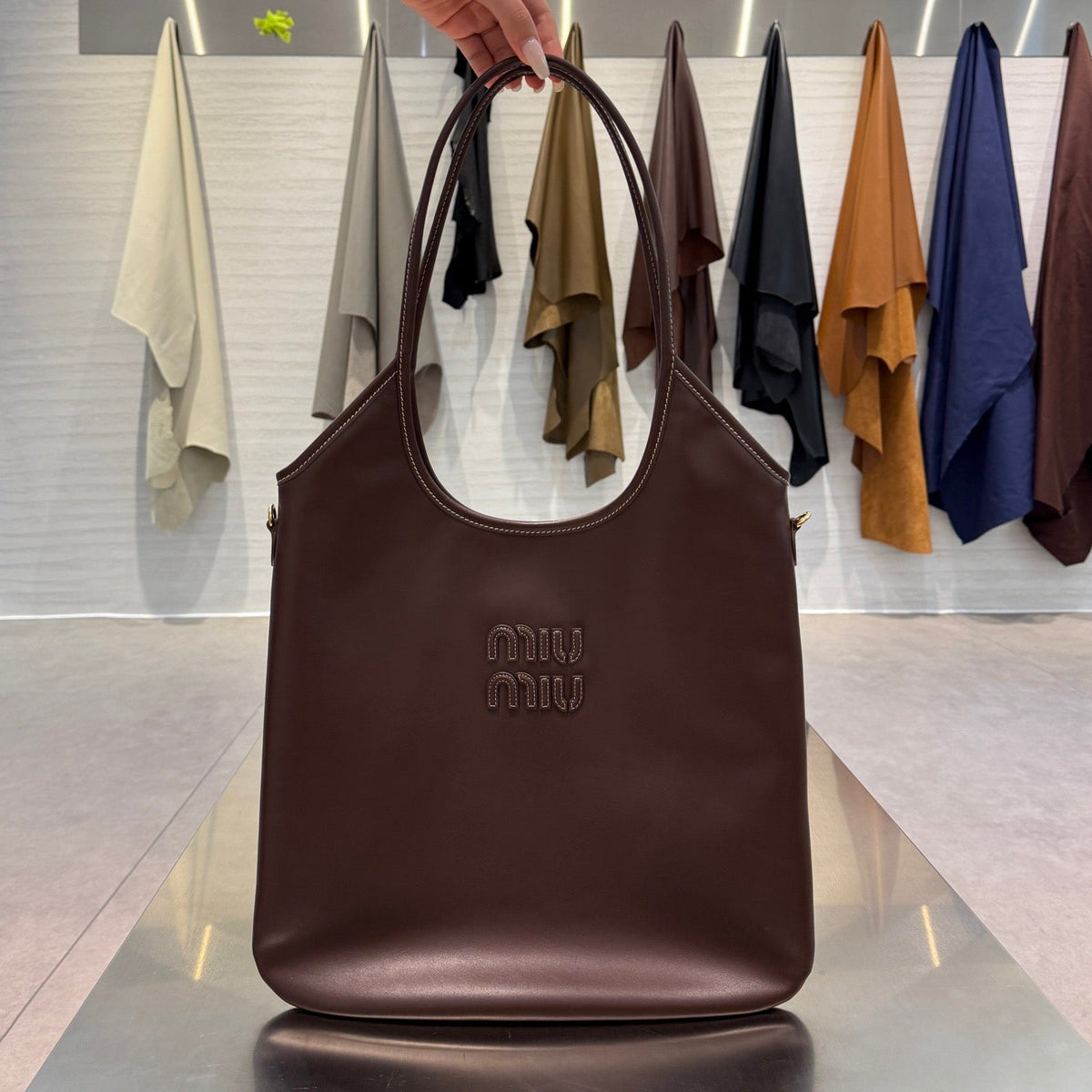 MIU M IVY LEATHER BAG