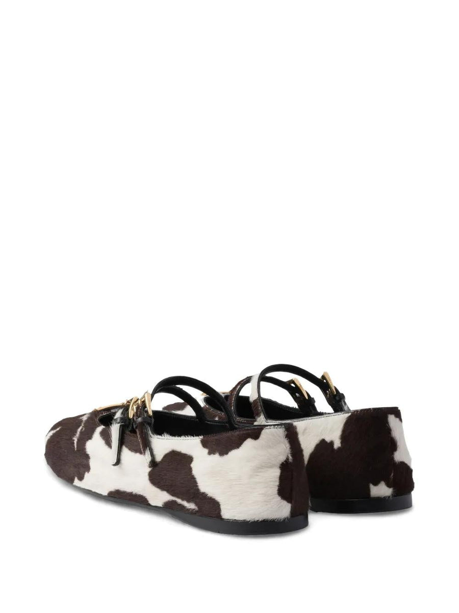 PRADA Elegant Women's Ballerina Flats - FW25 Collection
