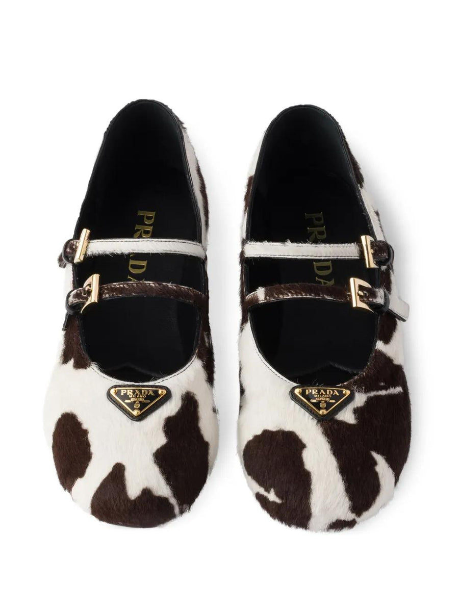 PRADA Elegant Women's Ballerina Flats - FW25 Collection