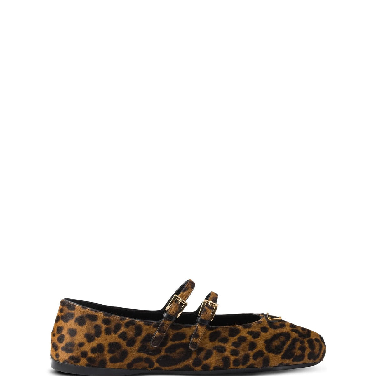 PRADA Printed Leather Ballerinas