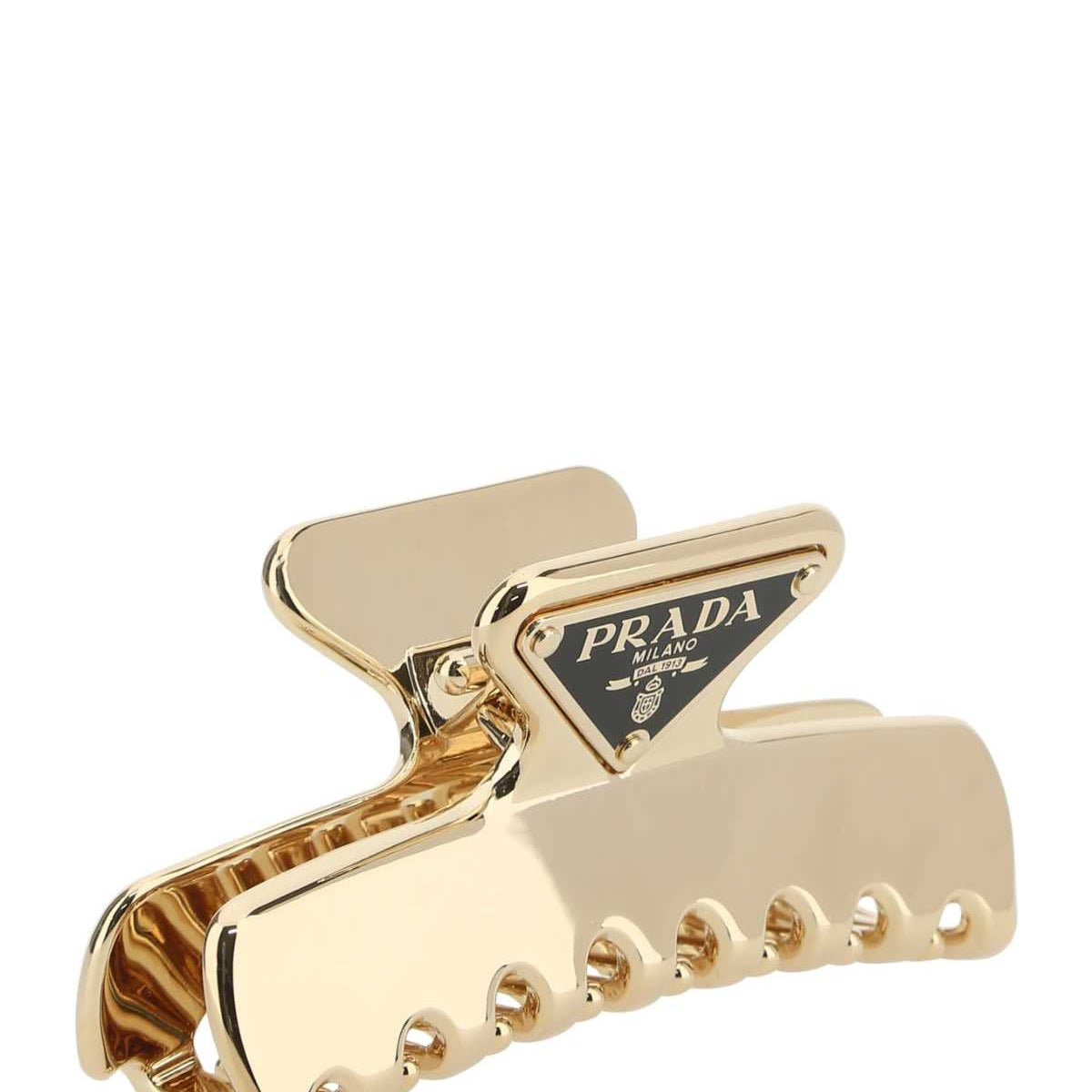 PRADA Elegant Gold Metal Hair Clip
