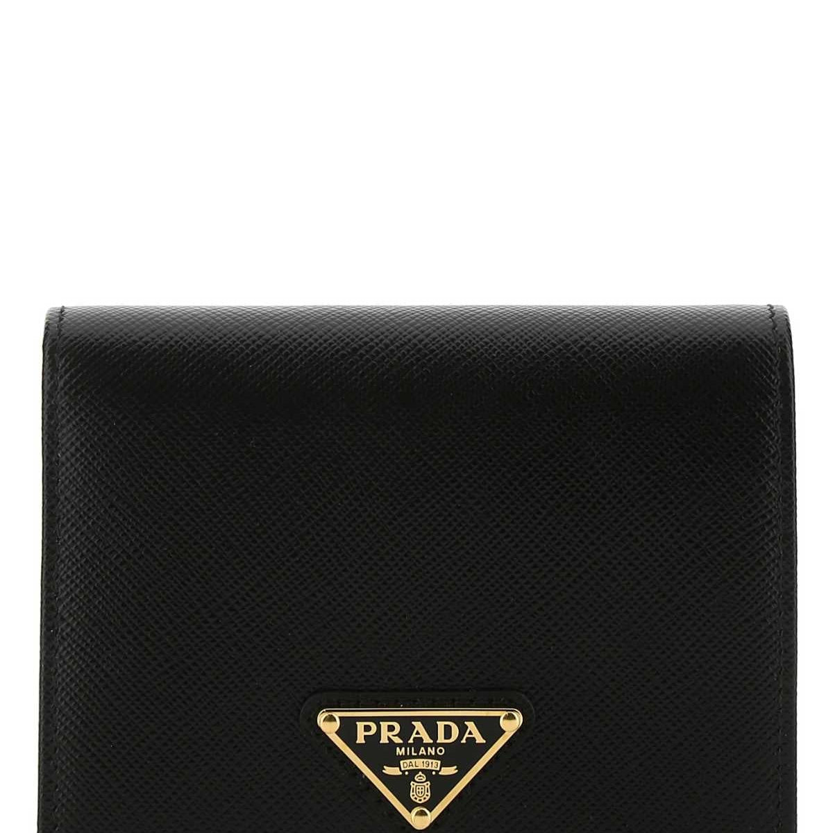 PRADA Mini Saffiano Leather Wallet