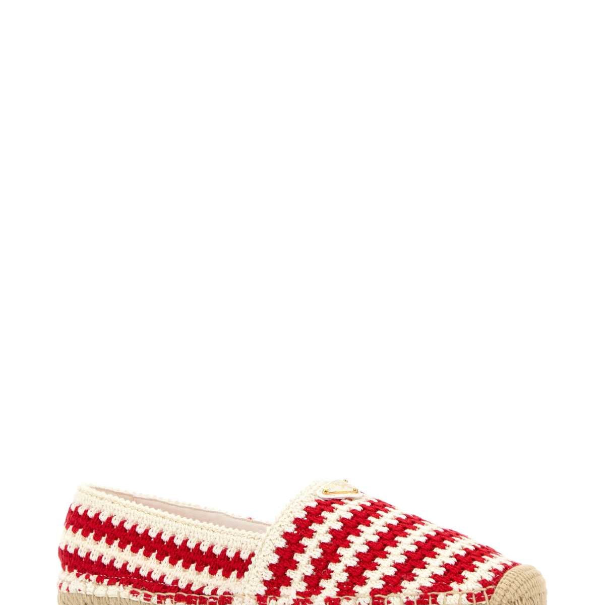 PRADA Two-Tone Crochet Espadrilles for Women