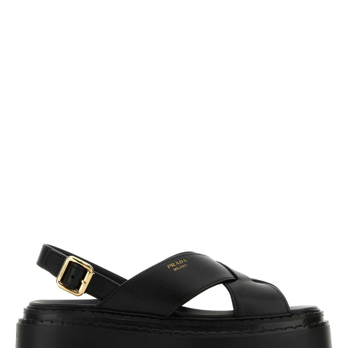 PRADA Elegant Women's Leather Sandals