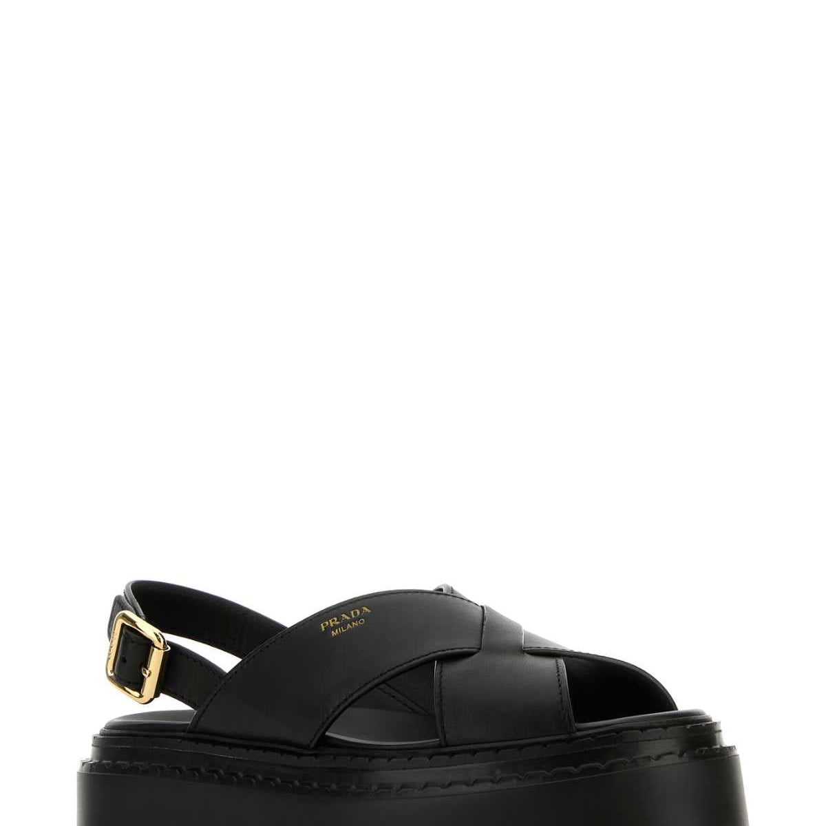 PRADA Elegant Women's Leather Sandals