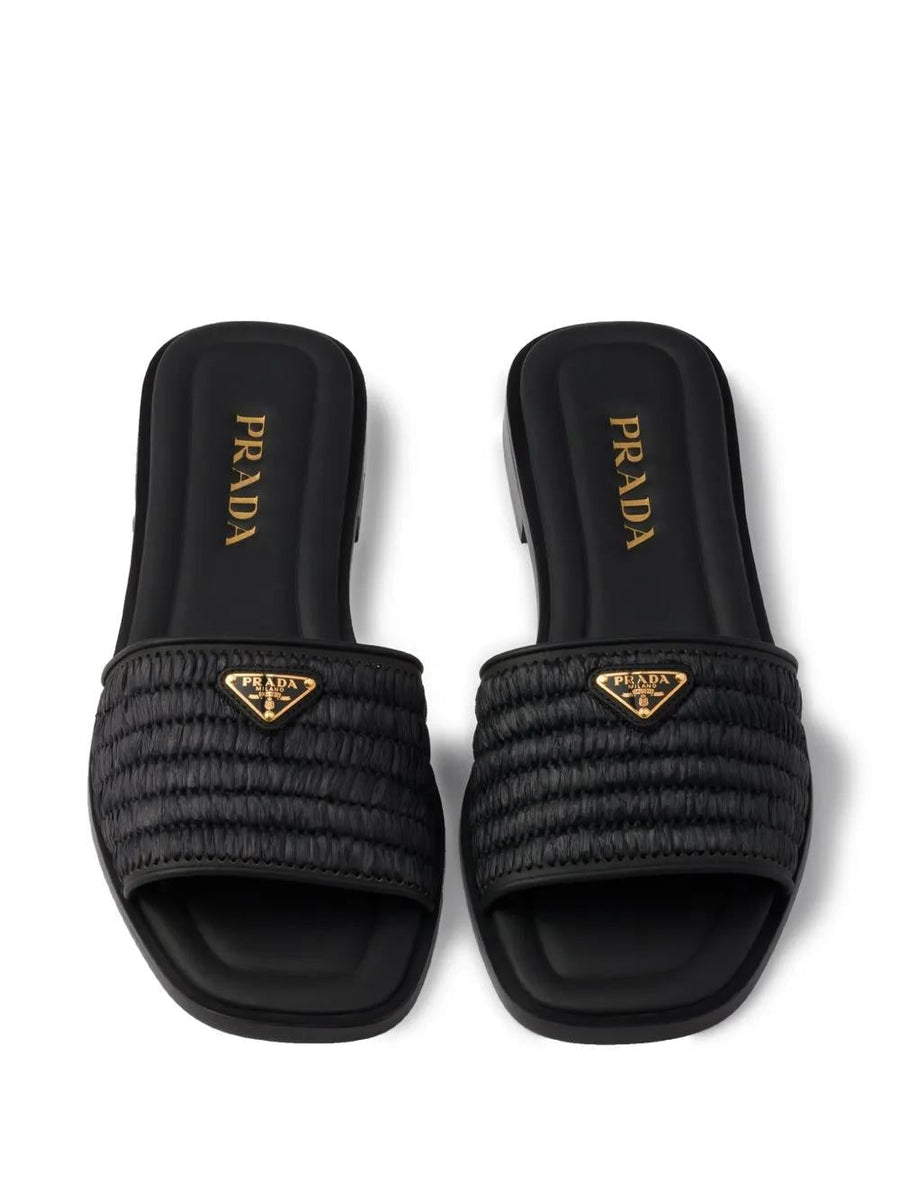 PRADA Elegant Women's Calf Leather Sandals