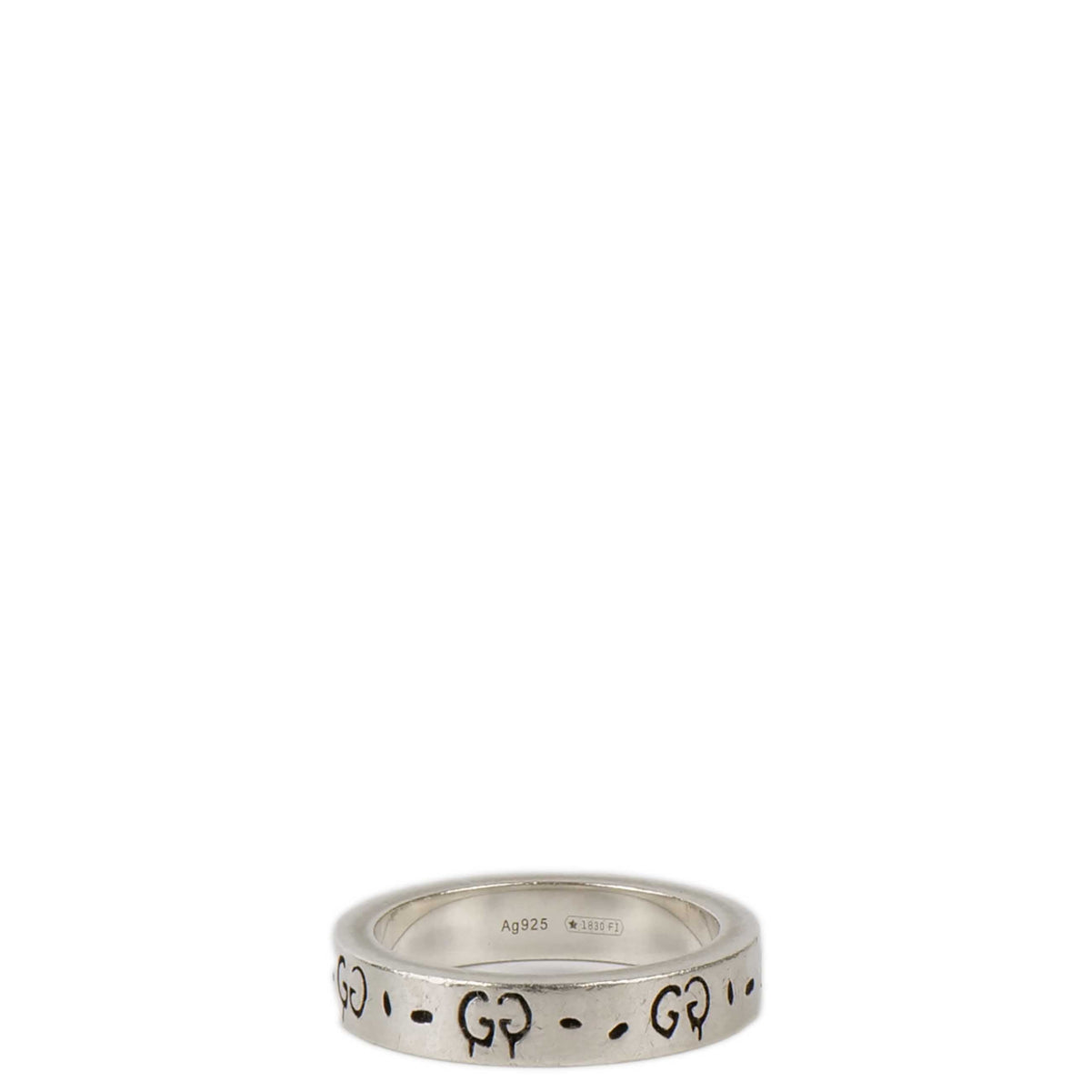 Gucci Guccighost Silver Ring.