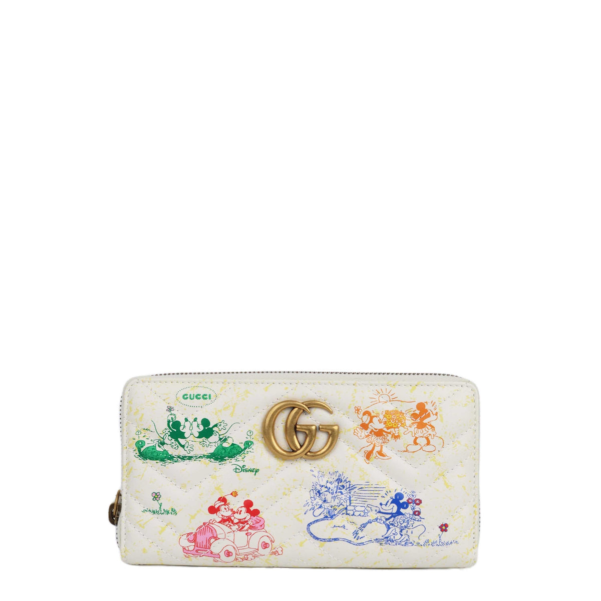 Gucci x Mickey Mouse Zip Around Wallet.