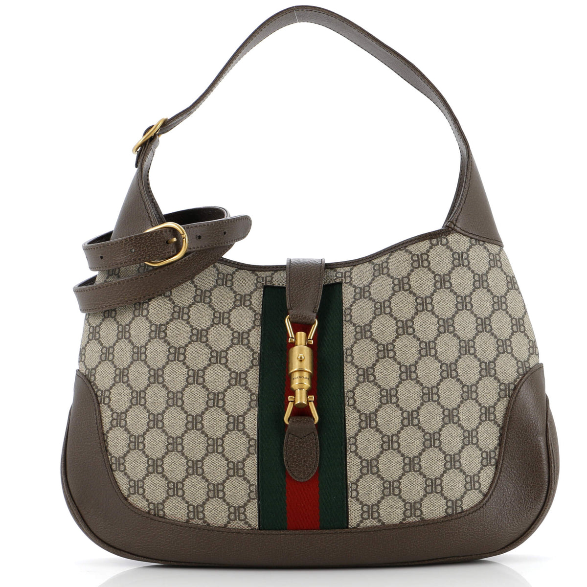 Balenciaga x Gucci The Hacker Project Jackie 1961 Hobo BB Coated Canvas Medium