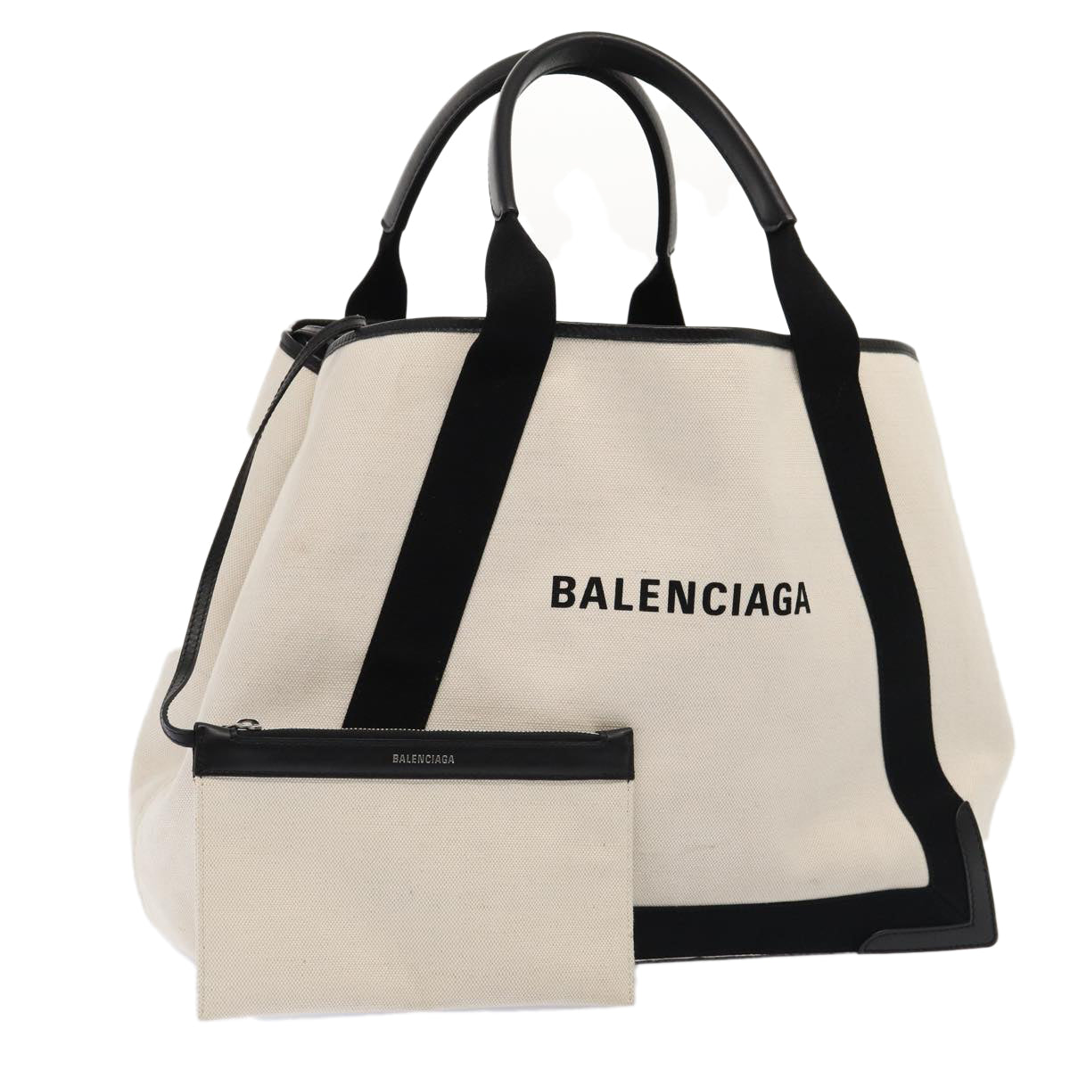 balenciaga Navy Cabas Tote