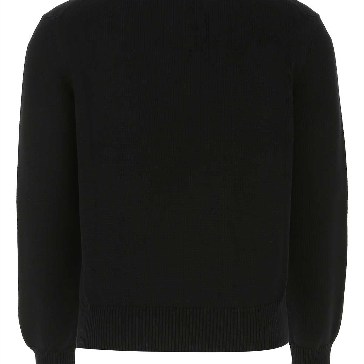 Alexander Mcqueen Men Black Cotton Sweater