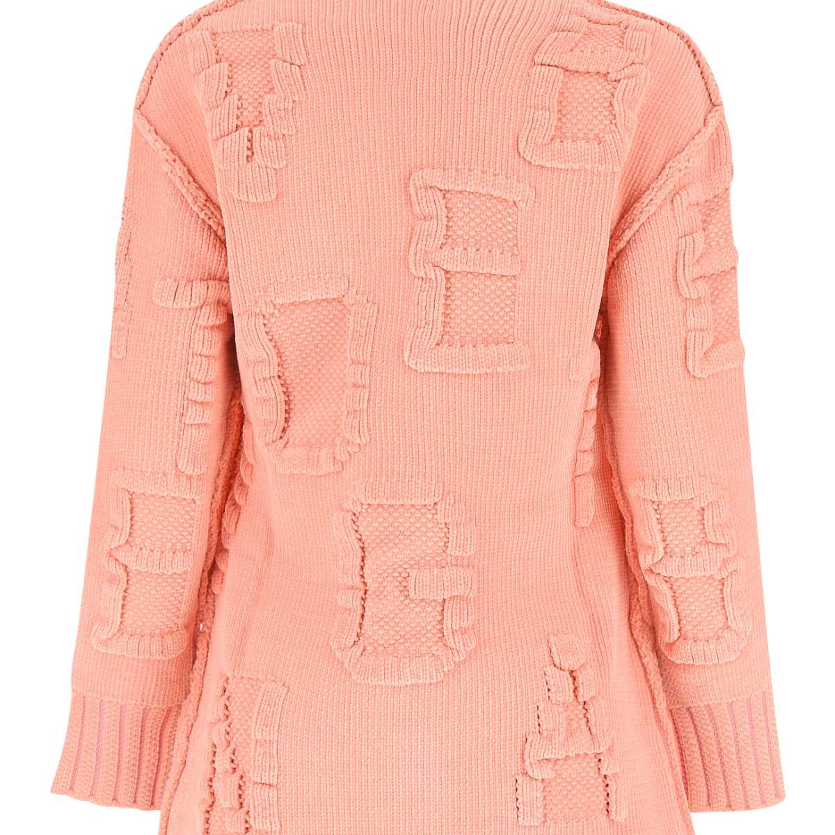 Bottega Veneta Women Pink Chenille Cardigan