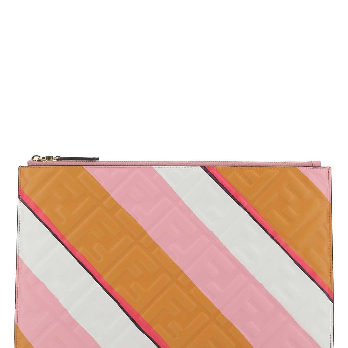 Fendi Women Multicolor Nappa Leather Pouch
