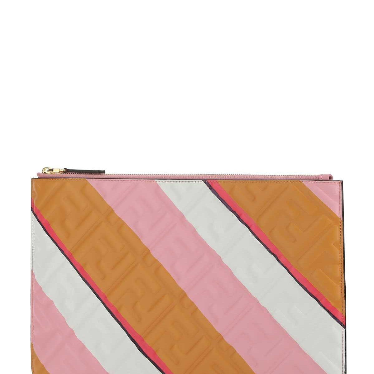 Fendi Women Multicolor Nappa Leather Pouch
