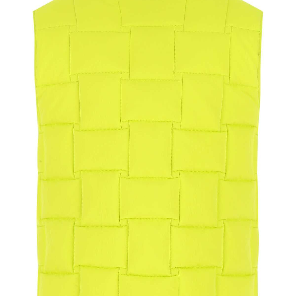 Bottega Veneta Women Acid Green Nylon Padded Vest
