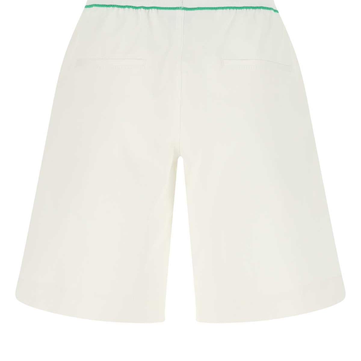 Bottega Veneta Women White Cotton Bermuda Shorts