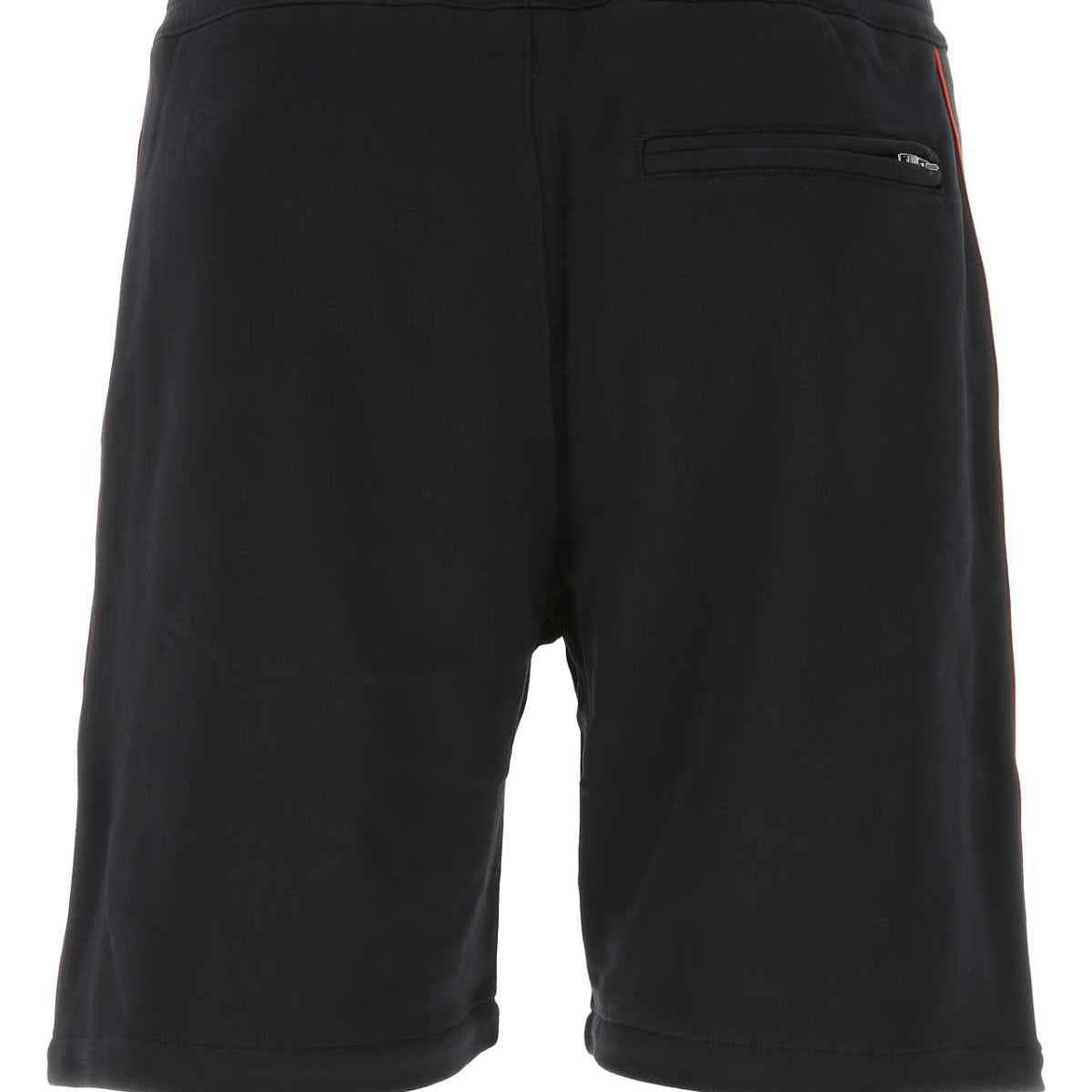 Alexander Mcqueen Men Black Cotton Bermuda Shorts
