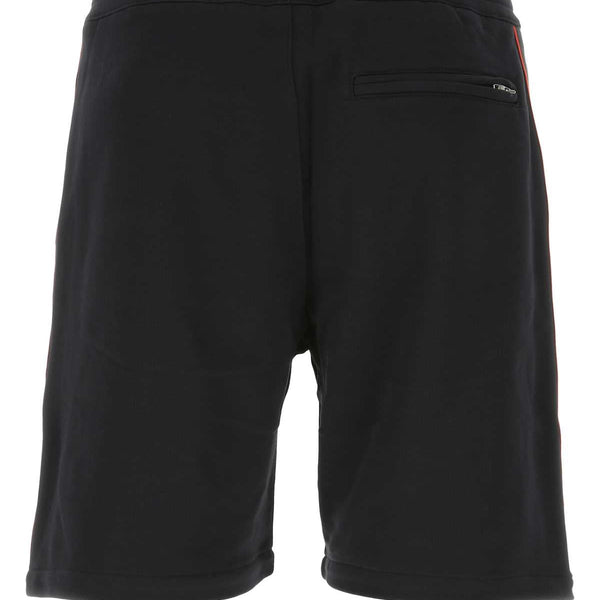 Alexander Mcqueen Men Black Cotton Bermuda Shorts