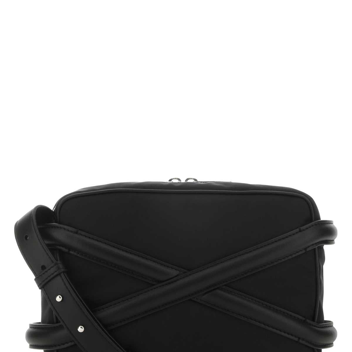 Alexander Mcqueen Men Black Nylon Harness Crossbody Bag