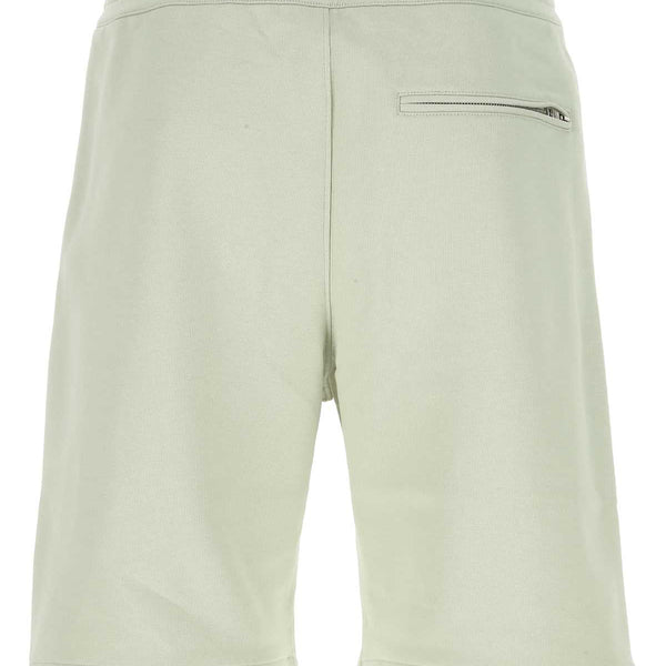 Alexander Mcqueen Men Pastel Green Cotton Bermuda Shorts