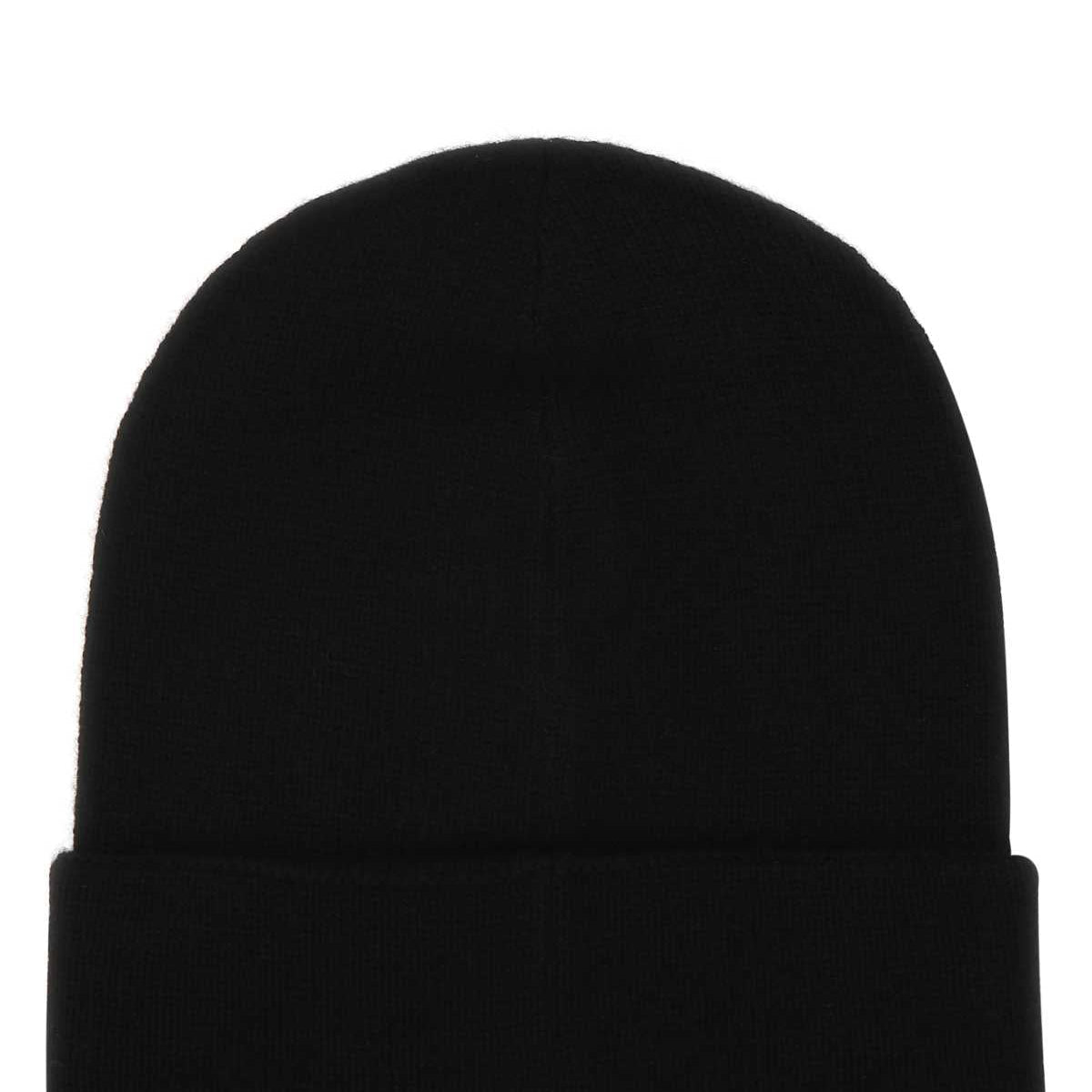 Alexander Mcqueen Men Black Cashmere Beanie Hat