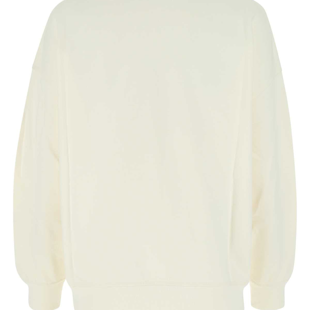 Alexander Mcqueen Women Ivory Cotton Oversize Sweatshirt