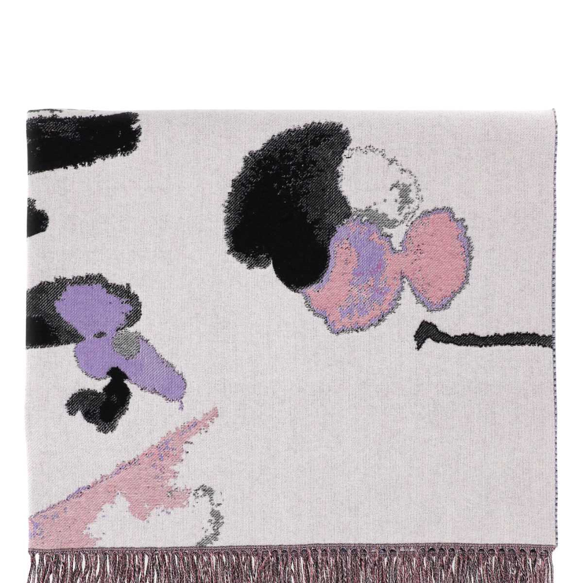 Alexander Mcqueen Women Embroidered Wool Blend Blanket