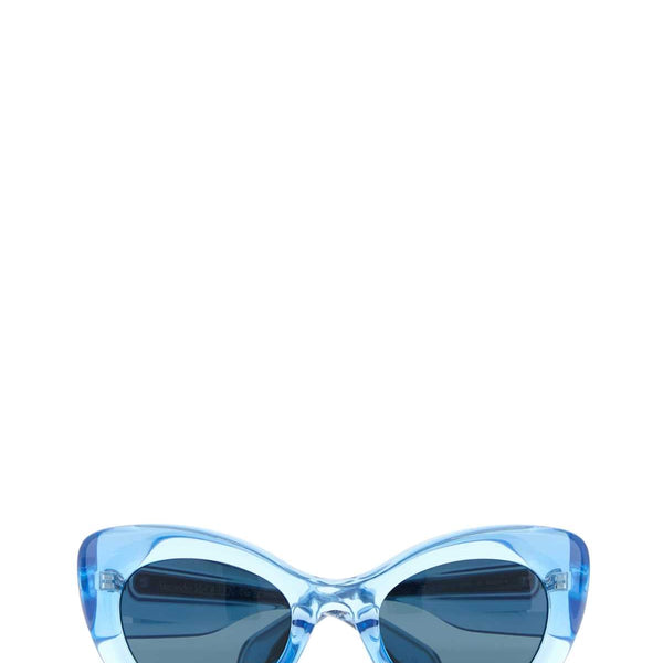 Alexander Mcqueen Women Light-Blue Acetate The Curve Sunglasses