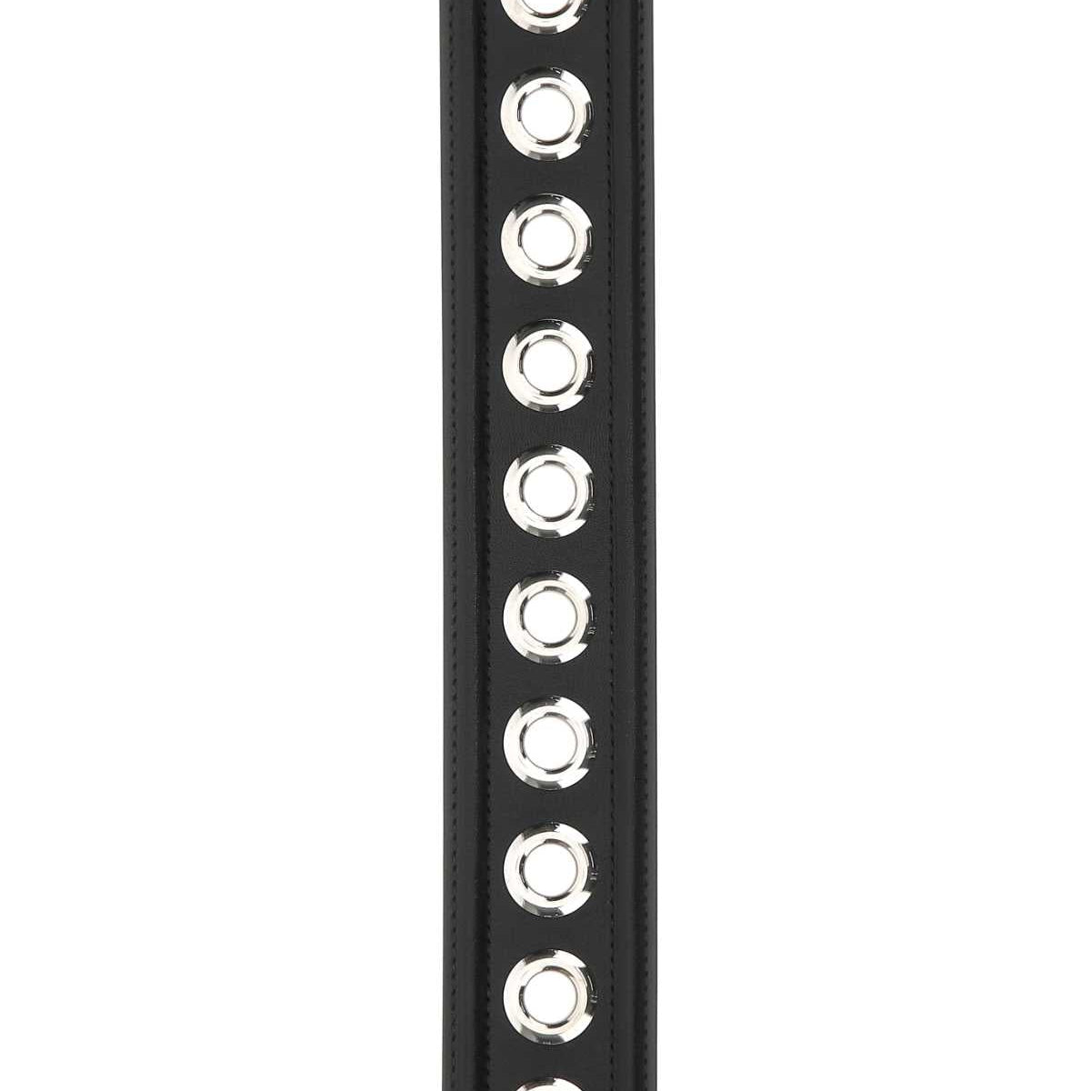 Alexander Mcqueen Women Black Leather Belt