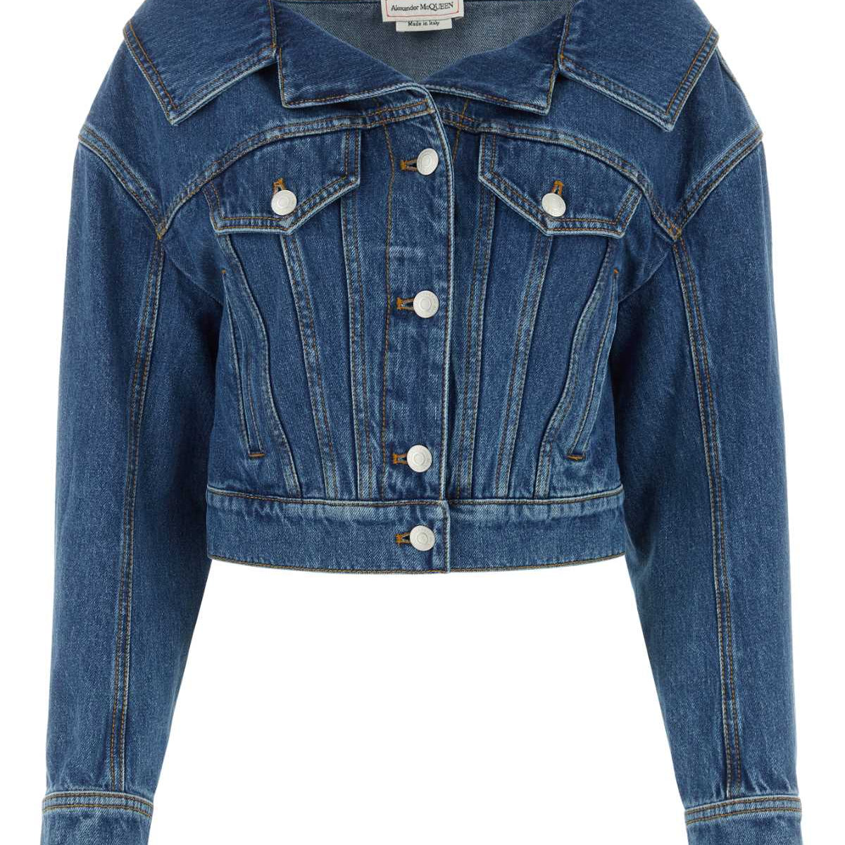 Alexander Mcqueen Women Denim Jacket