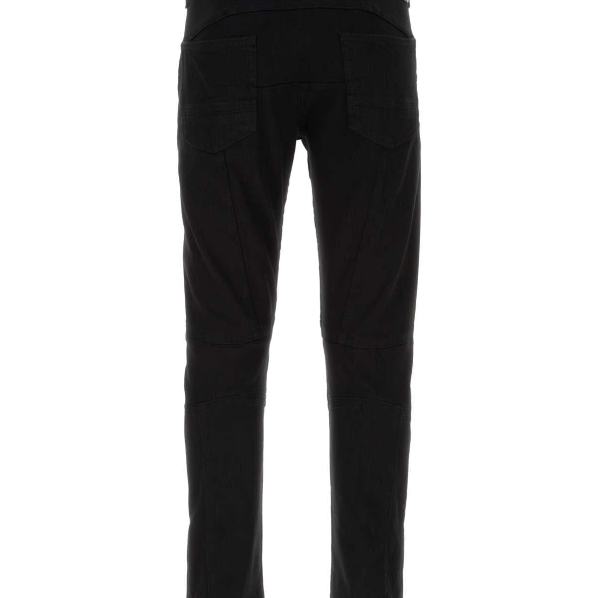 Alexander Mcqueen Men Black Stretch Denim Jeans
