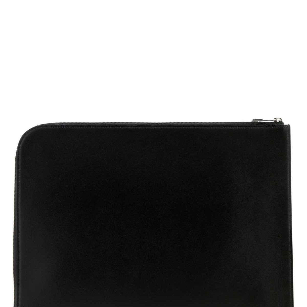 Alexander Mcqueen Men Black Leather Document Holder