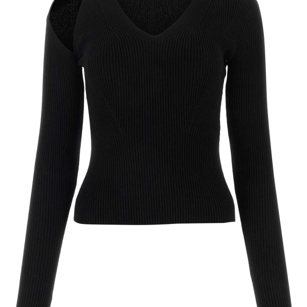 Alexander Mcqueen Women Black Wool Blend Sweater