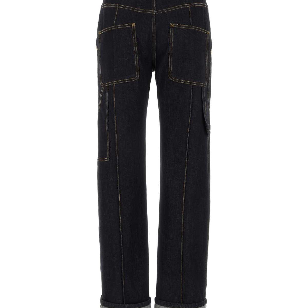 Alexander Mcqueen Women Dark Blue Denim Jeans