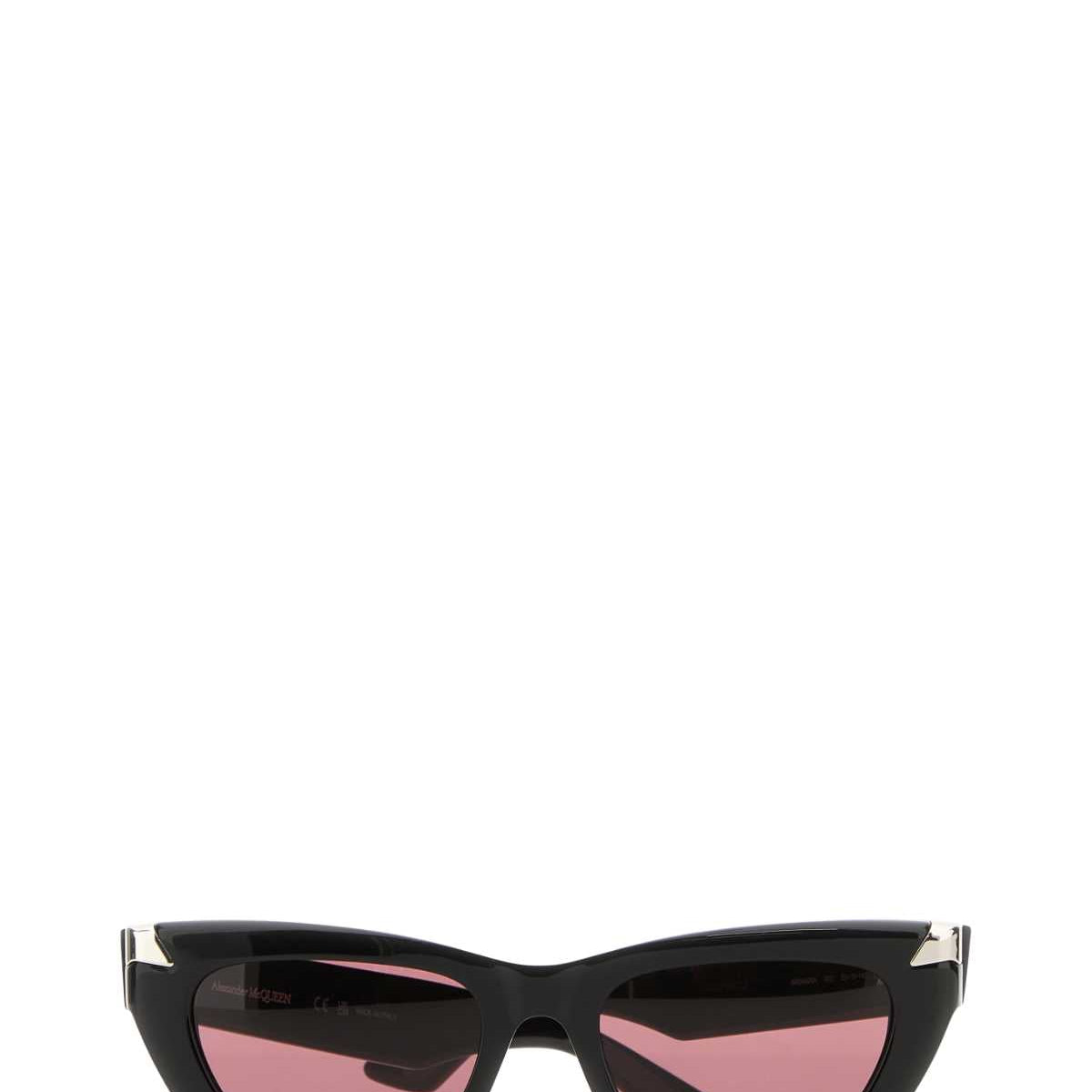 Alexander Mcqueen Women Black Acetate Punk Rivet Sunglasses