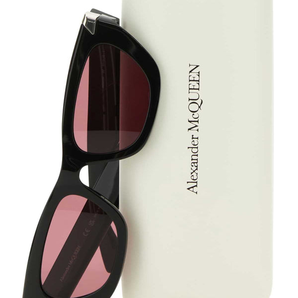 Alexander Mcqueen Women Black Acetate Punk Rivet Sunglasses