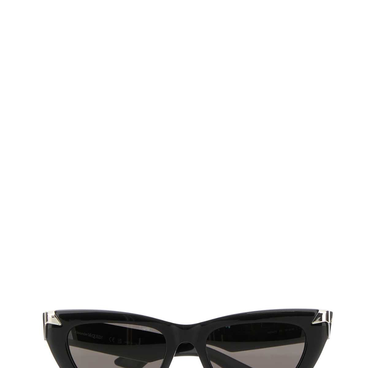 Alexander Mcqueen Women Black Acetate Punk Rivet Sunglasses