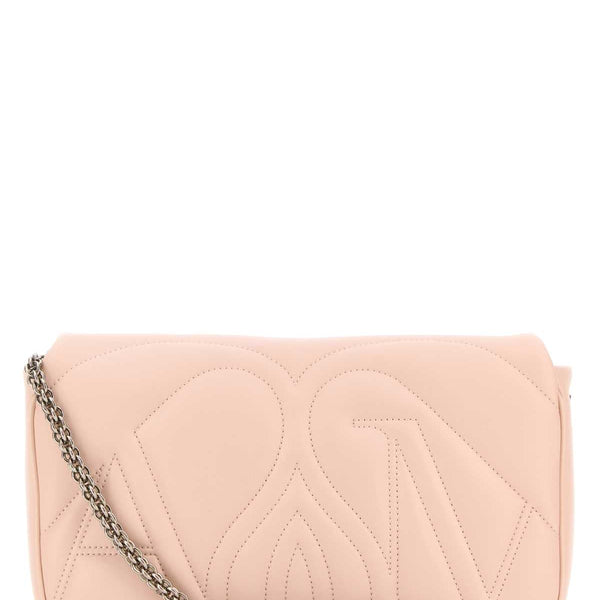 Alexander Mcqueen Women Pink Leather Small Seal Shoulder Bag