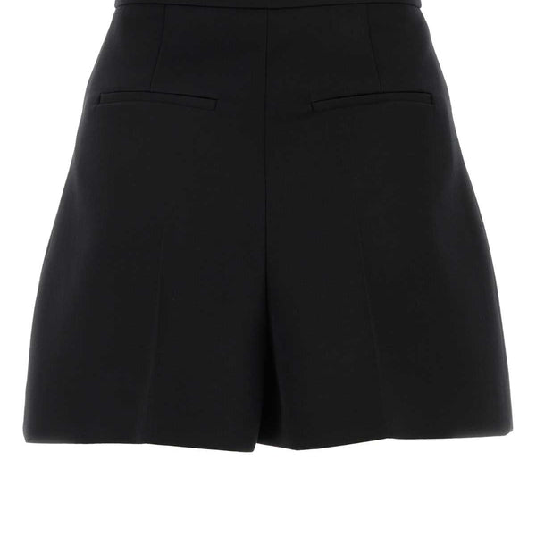 Alexander Mcqueen Women Black Wool Shorts