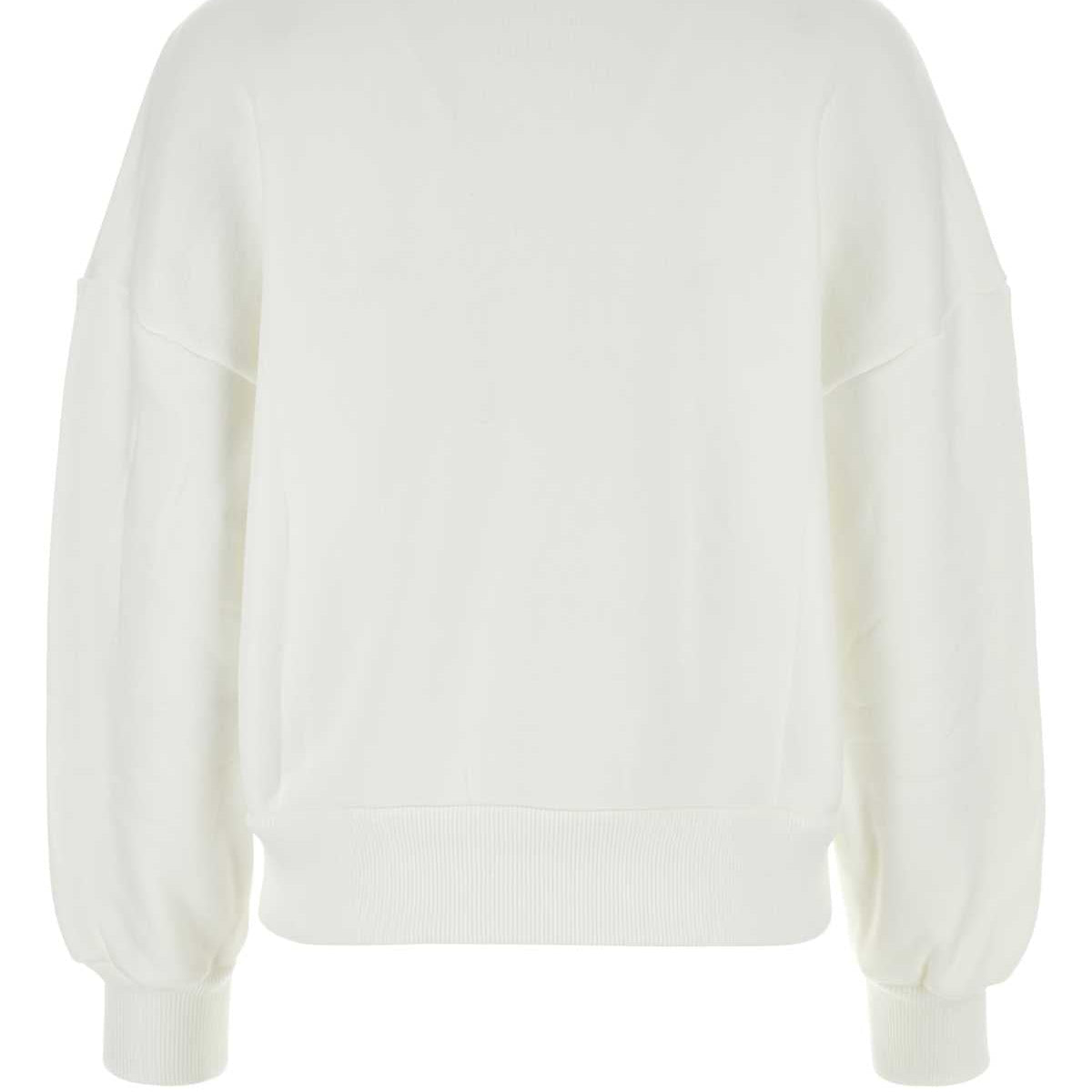 Alexander Mcqueen Women White Cotton Sweatshirt