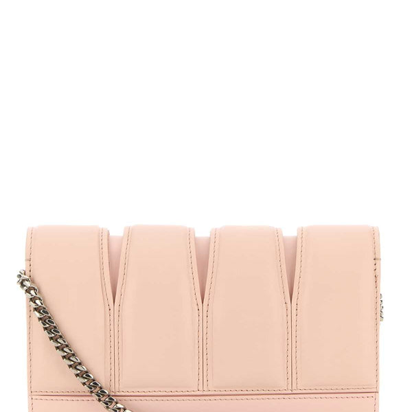 Alexander Mcqueen Women Pink Leather The Slash Clutch