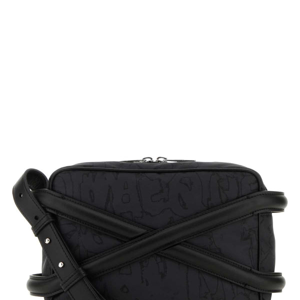 Alexander Mcqueen Men Black Nylon Harness Crossbody Bag